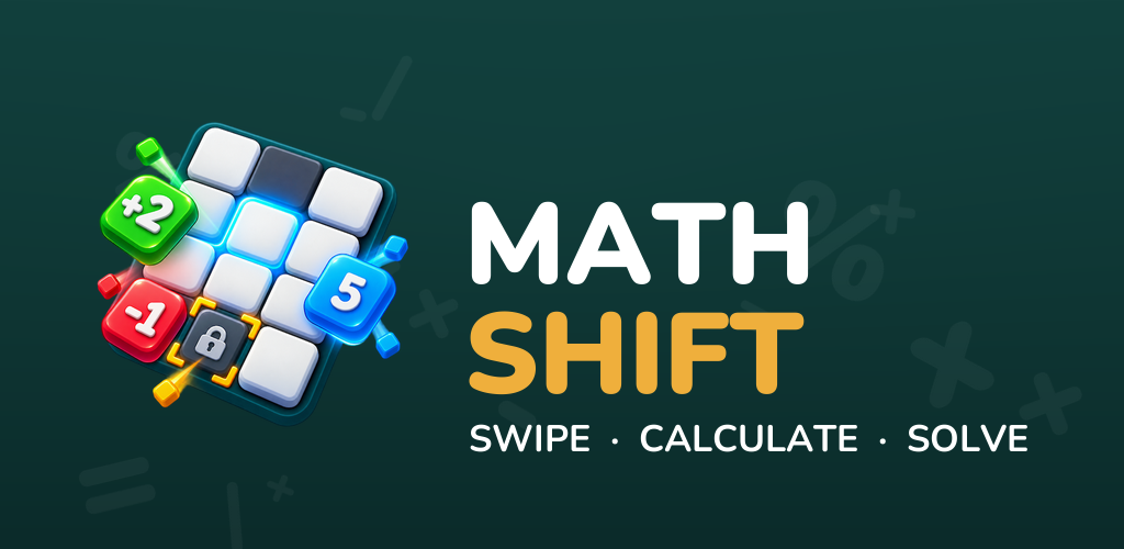 Math Shift: swipe a number tile across the board to hit the exact target